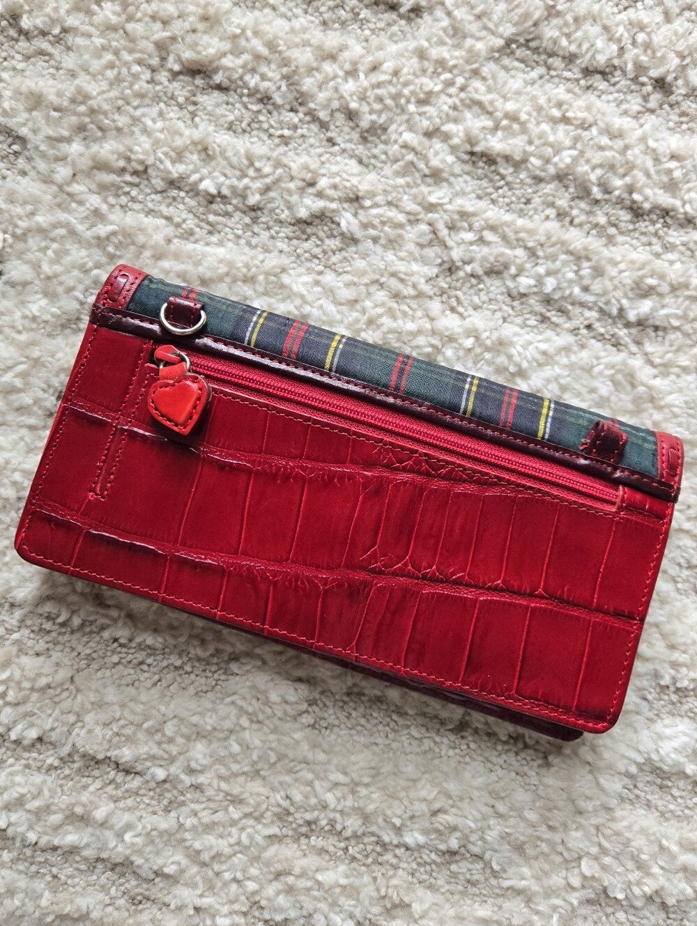 Brighton Red Plaid Bow Wallet - Picture 9 of 12